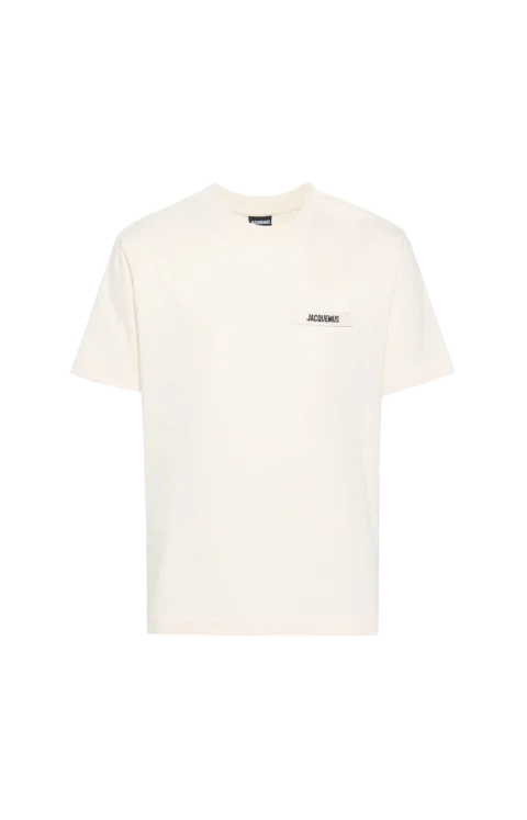 The Gros Grain Short-Sleeve T-Shirt in Light Beige