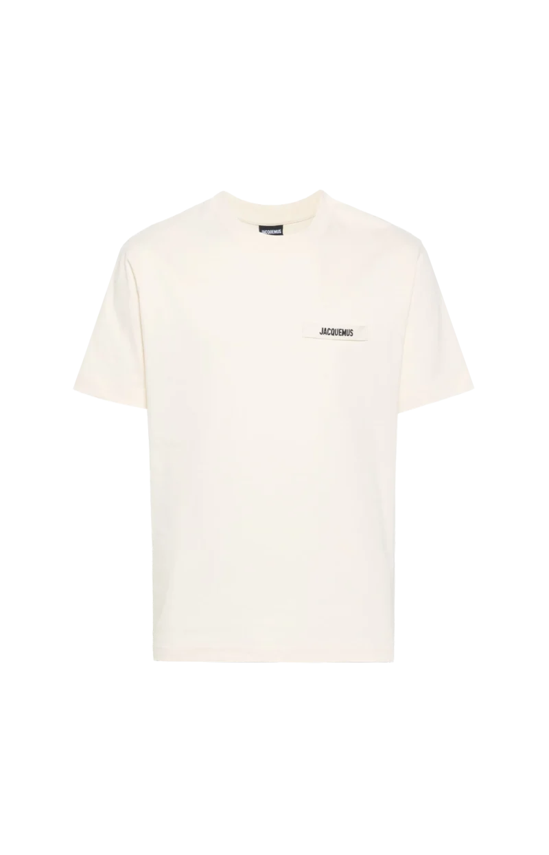 The Gros Grain Short-Sleeve T-Shirt in Light Beige
