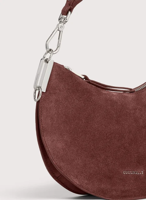 Велурена чанта Coccinelle Sunup Small — снимка 3