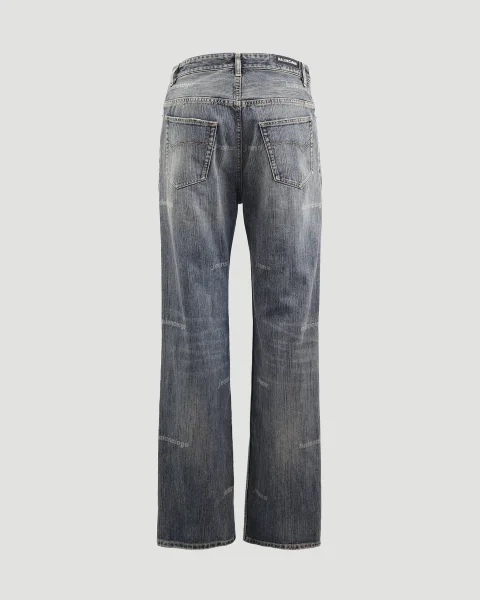Allover Logo Denim Jeans — снимка 2
