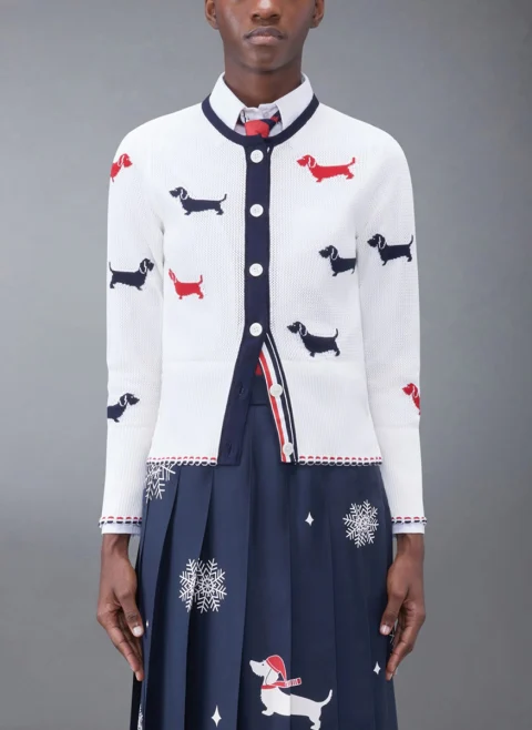 Жилетка от фино плетиво 'Hector' Thom Browne — снимка 2