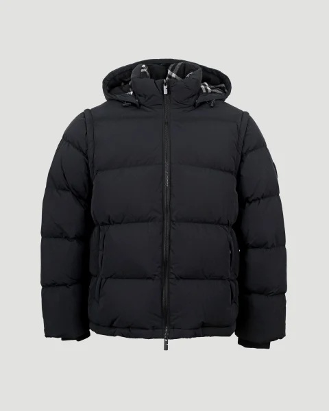 Detachable Sleeve Nylon Bideford Puffer Jacket