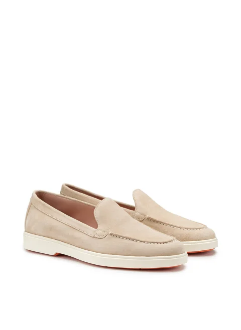 Велурени мокасини Santoni — снимка 2