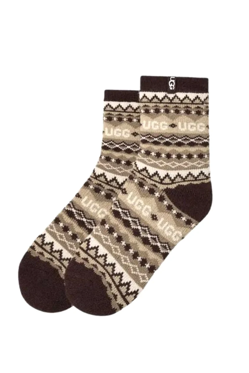 Чорапи Cressida Cozy Quarter 1171625 K40M uggisle coffee grounds multi — снимка 2