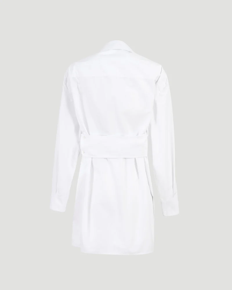 Belted Shirting Dress — снимка 3
