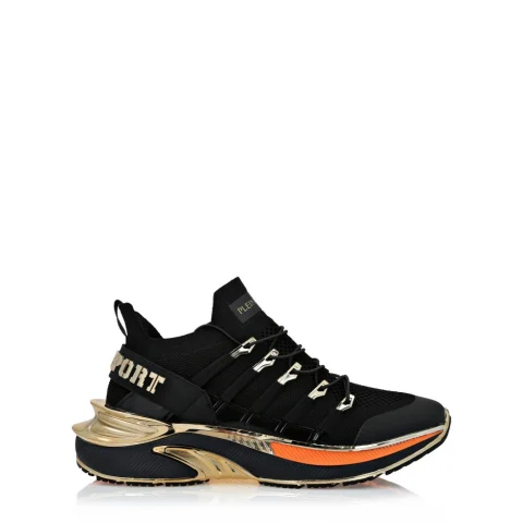 Мъжки черни маратонки RUNNER CHROME SURFER PLEIN SPORT