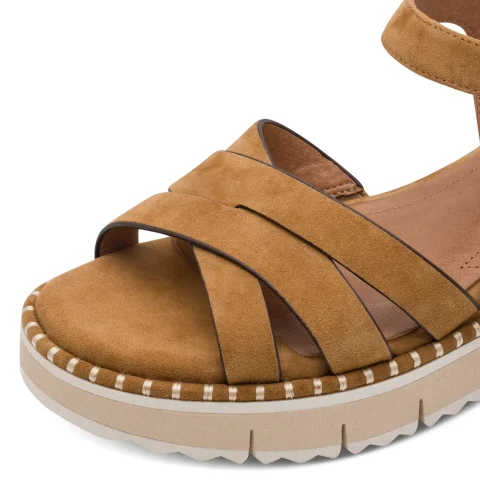 Дамски Сандали На Платформа TAMARIS – 1-28269-46-305 COGNAC — снимка 4