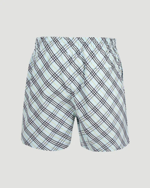 Check Swim Shorts in Breeze — снимка 2