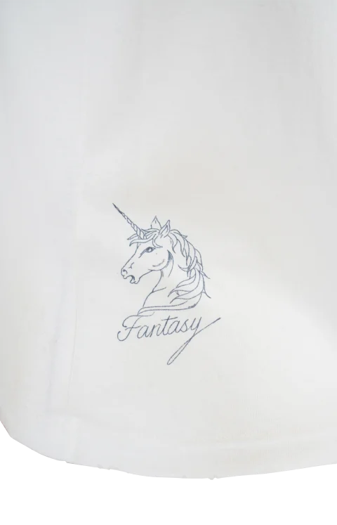 Sleeveless T-Shirt in White — снимка 3