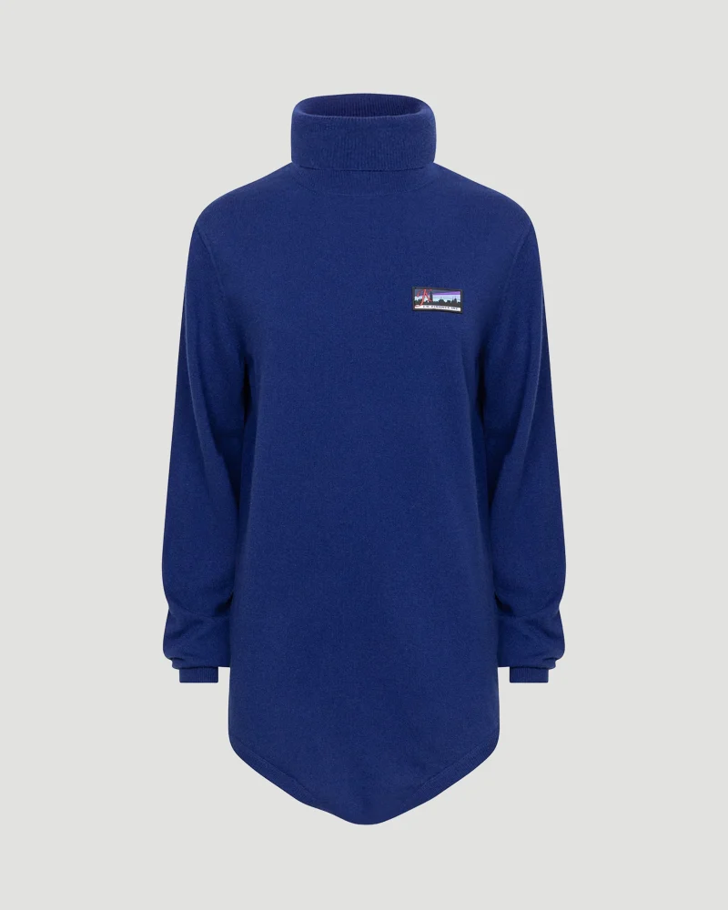 Turtleneck Bodysuit in Navy