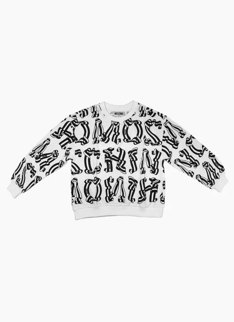 Блуза с цялостен принт Moschino Kids