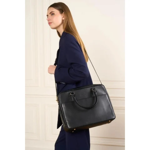 Дамска черна бизнес чанта Mademoiselle Business LANCASTER — снимка 10