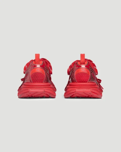 3XL Sneaker in Red Mesh and Polyurethane — снимка 4