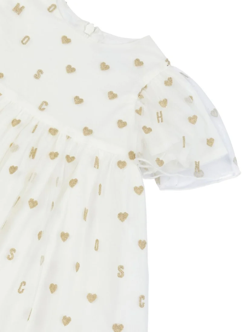Рокля с принт Moschino Kids — снимка 3