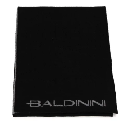Вълнен черен шал BALDININI — снимка 4
