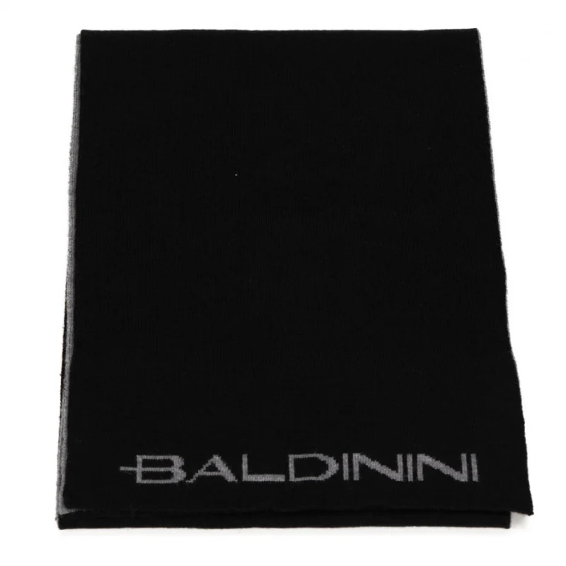 Вълнен черен шал BALDININI — снимка 4