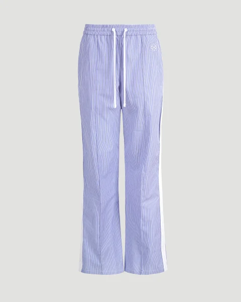 Tracksuit Trousers in Striped Cotton