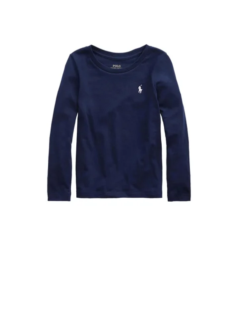 Блуза с лого бродерия Ralph Lauren Kids 2-6