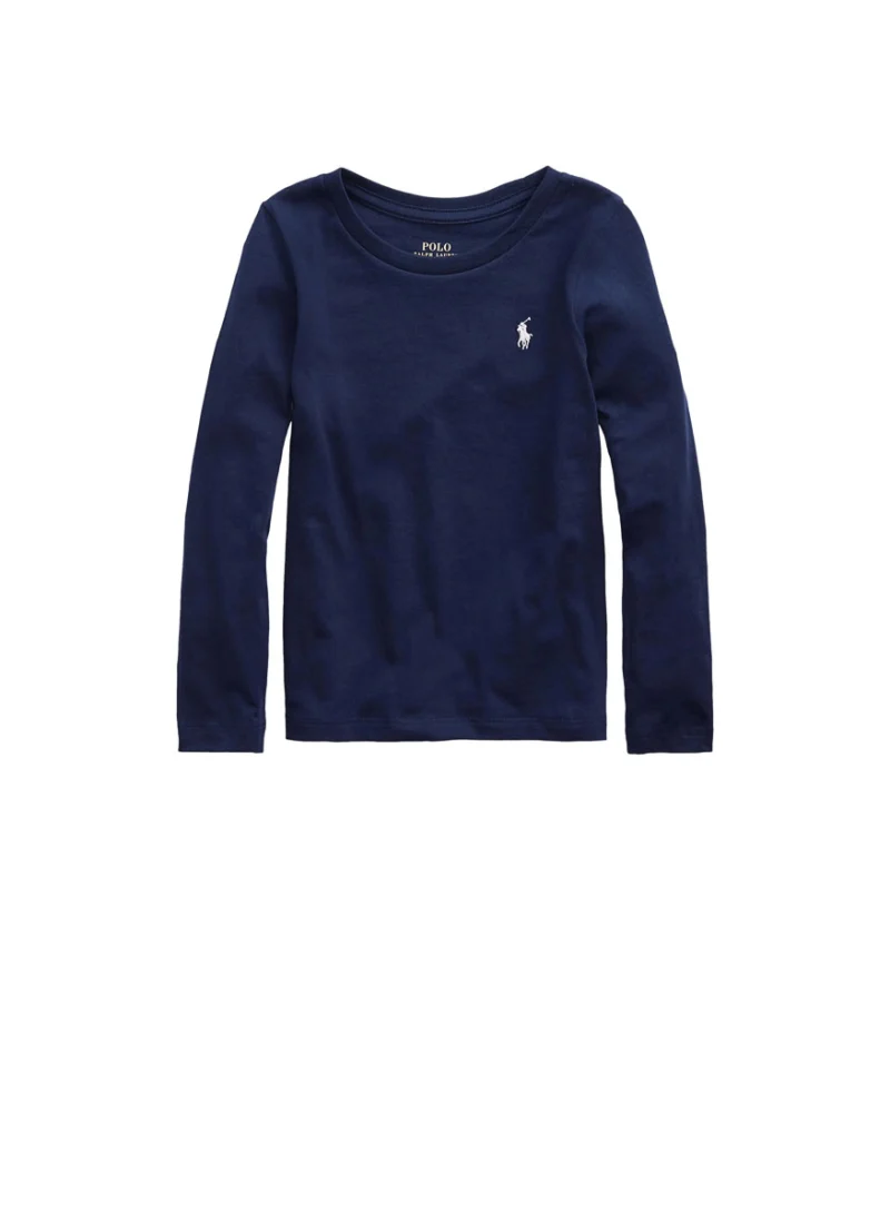 Блуза с лого бродерия Ralph Lauren Kids 2-6