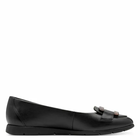 Балерини TAMARIS – 1-22170-45-003 BLACK LEATHER — снимка 2