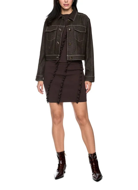 Яке от деним с лурекс Marc Cain Collections — снимка 2