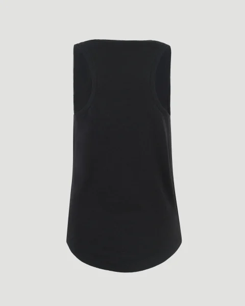 Arielle Linen Top in Black — снимка 2