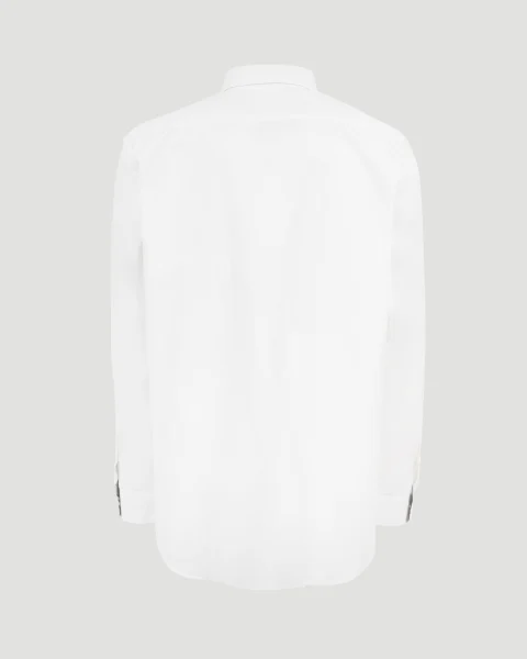 Classic Cotton Shirt in White — снимка 3