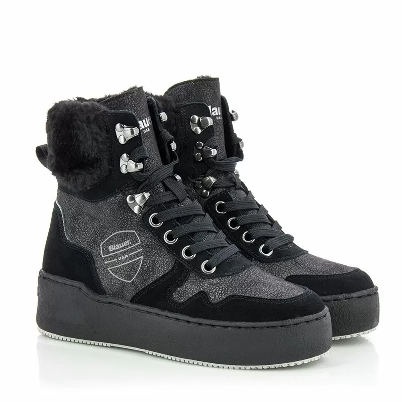 Дамски Равни Боти BLAUER – F3MADELINE09/SHM BLACK — снимка 3