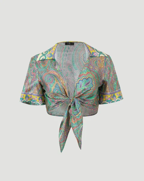 Paisley Shirt in Multicolour Silk