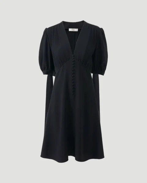 A-Line Dress in Crêpe