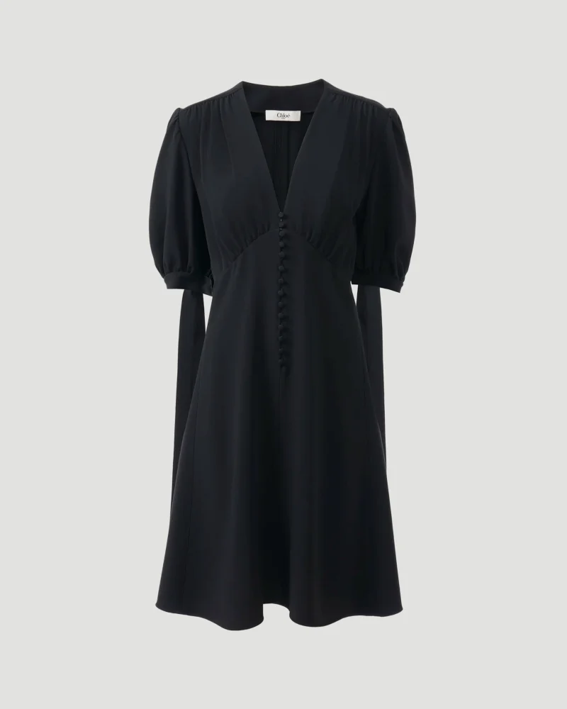A-Line Dress in Crêpe