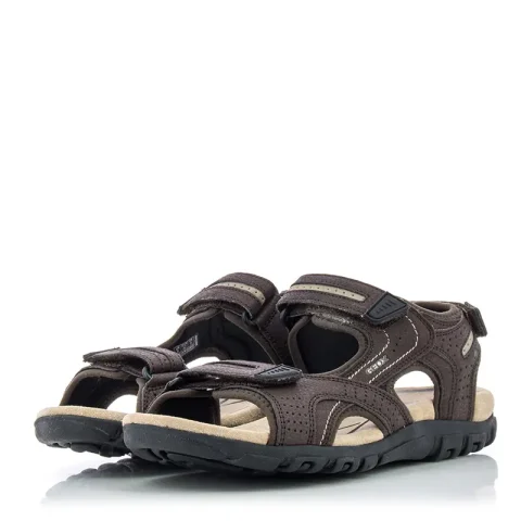 Мъжки Спортни Сандали GEOX – U8224D C0705 U SANDAL STRADA BROWN/SAND — снимка 3