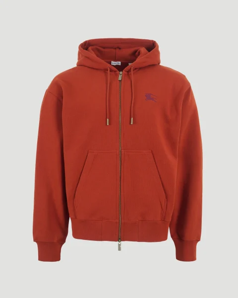 Gothic Logo Cotton Zip Hoodie