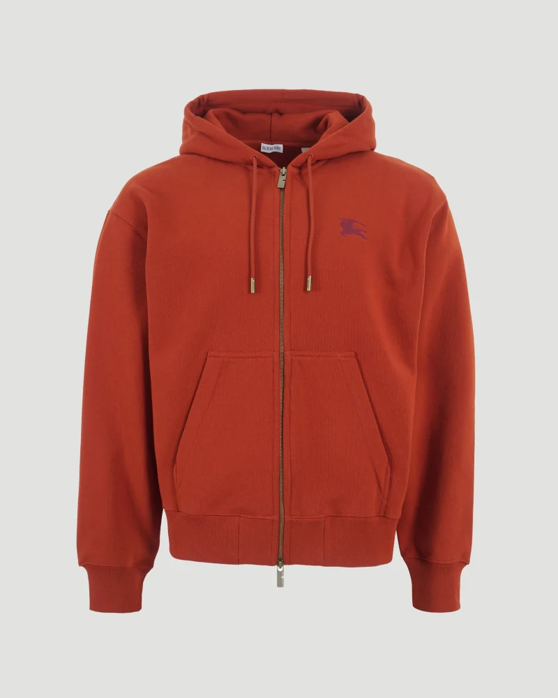 Gothic Logo Cotton Zip Hoodie