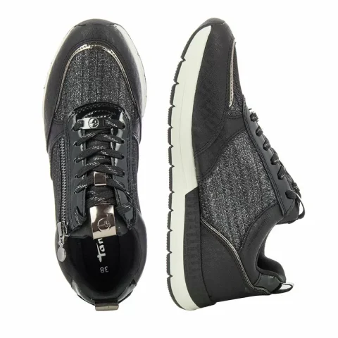 Дамски Сникърс TAMARIS – 1-1-23732-21 BLACK/PEWTER — снимка 5