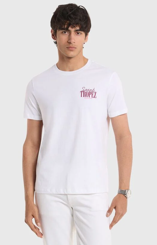 Памучна тениска с принт