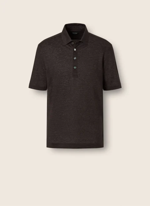 Ленен полошърт Zegna