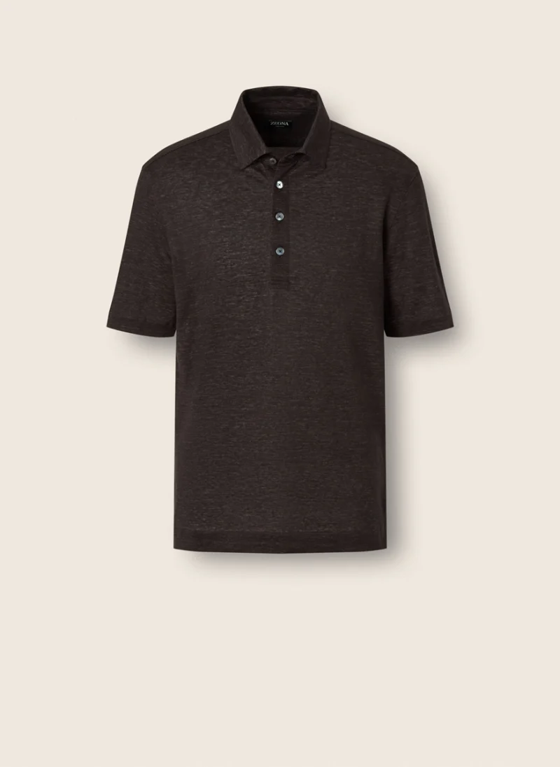 Ленен полошърт Zegna