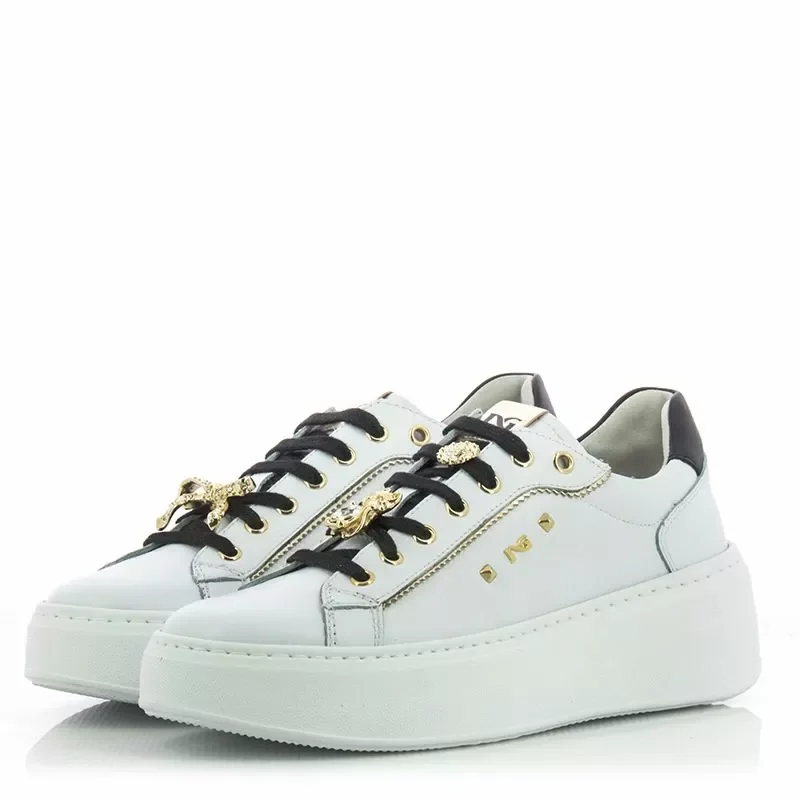 Дамски Сникърс NERO GIARDINI – I411622D BIANCO — снимка 3