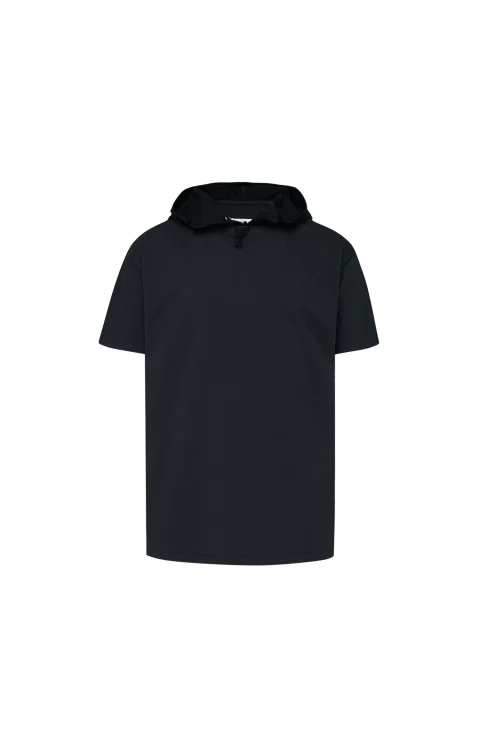 Hooded T-Shirt in Black