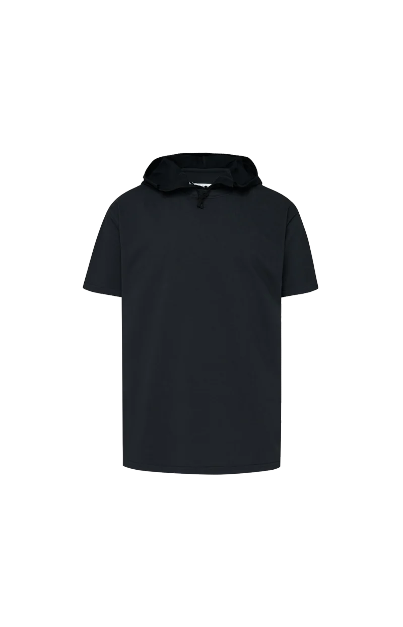 Hooded T-Shirt in Black