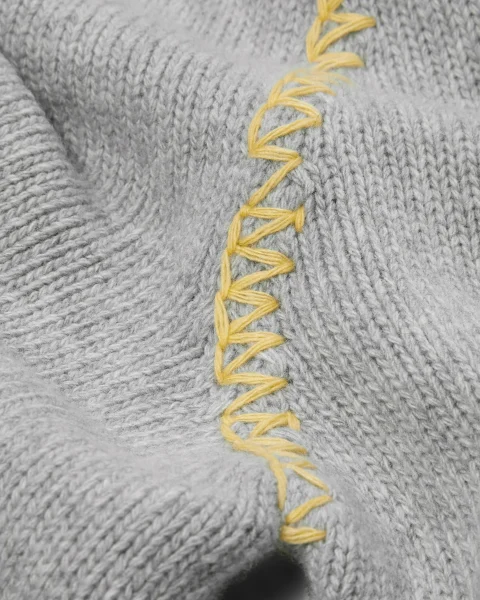 Grey Wool-Cashmere Cardigan — снимка 2
