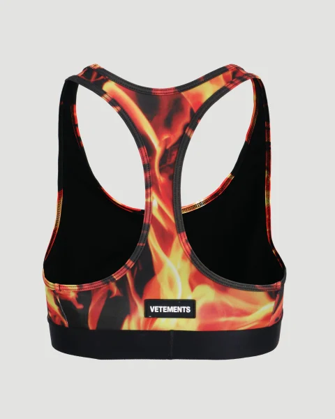 Fire Print Sports Bra — снимка 2