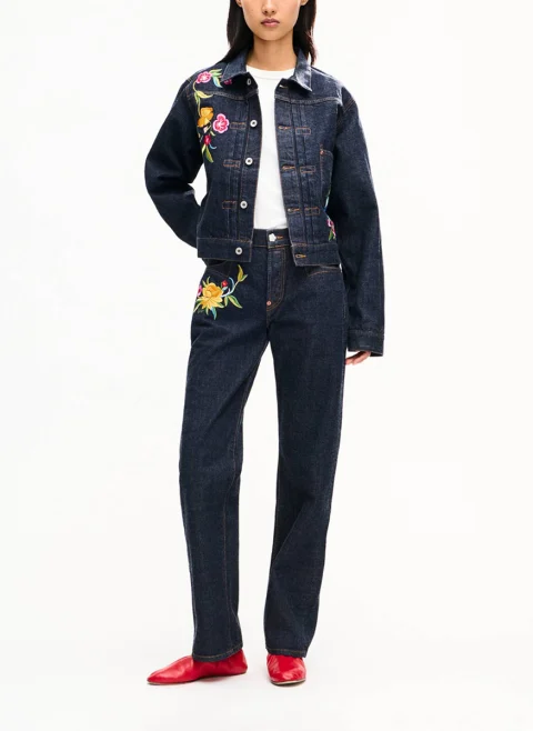 Деним с флорална бродерия 'Wildflower' Kenzo