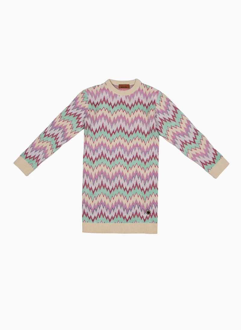 Рокля с геометричен десен Missoni Kids