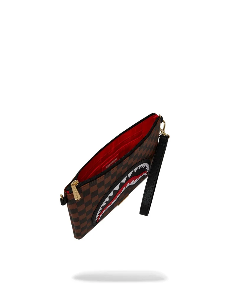 SAWTOOTH SHARKS IN PARIS CROSSOVER CLUTCH — снимка 5