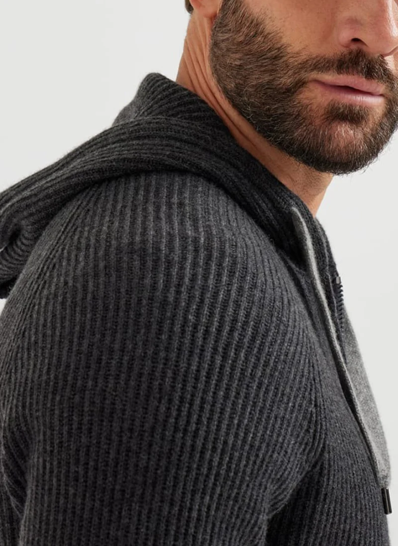 Суитшърт от кашмир 'English rib' Brunello Cucinelli — снимка 10