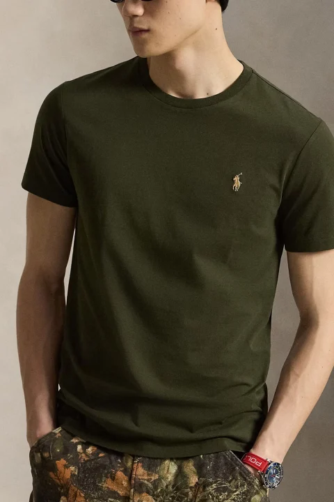 T-Shirt 26/1 Jersey-Ssl 710671438540 301 dark green — снимка 2