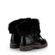 Дамски черни боти с пух New Italia Shoes — снимка 4
