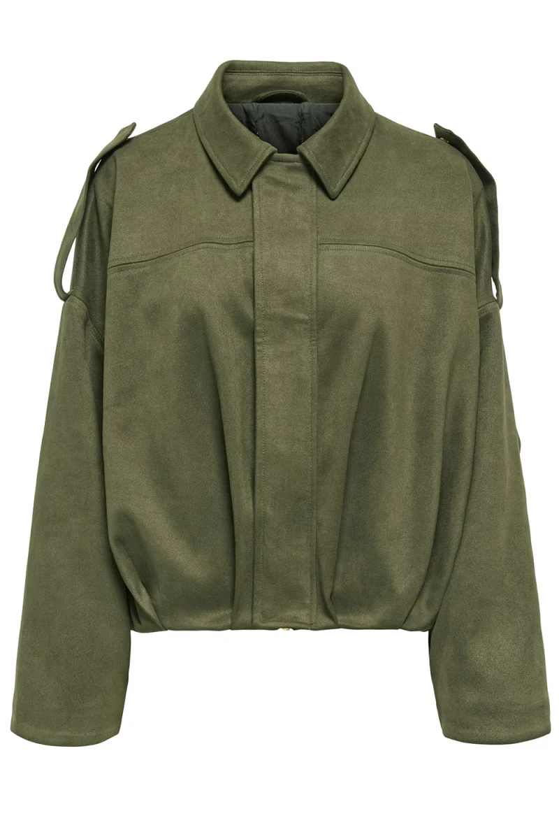 Яке Onlmoon-Stina Faux Suede Bomber 15381024 19-0511 TCX grape leaf